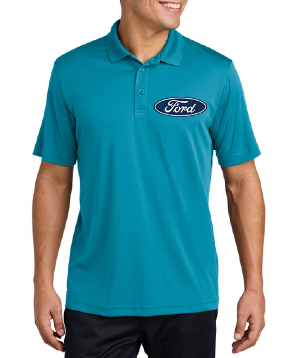 Classic Blue Ford Logo Emblem Cars and Trucks Men's Polo Shirts - Picture 11 of 17