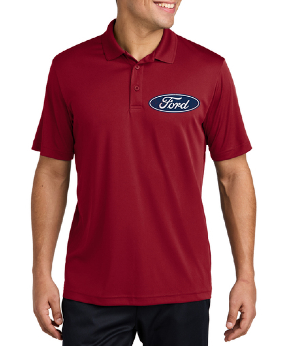 Classic Blue Ford Logo Emblem Cars and Trucks Men's Polo Shirts - Picture 15 of 17