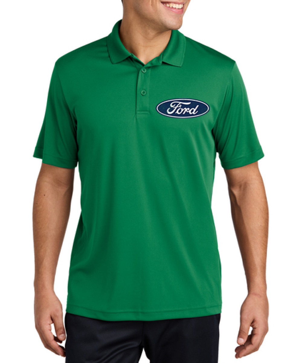 Classic Blue Ford Logo Emblem Cars and Trucks Men's Polo Shirts - Picture 17 of 17