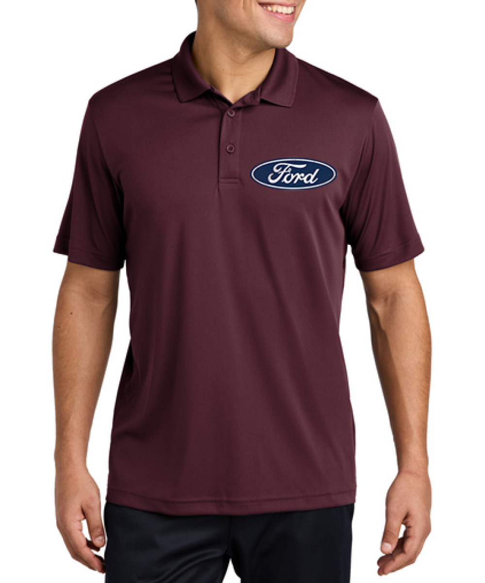Classic Blue Ford Logo Emblem Cars and Trucks Men's Polo Shirts - Picture 6 of 17