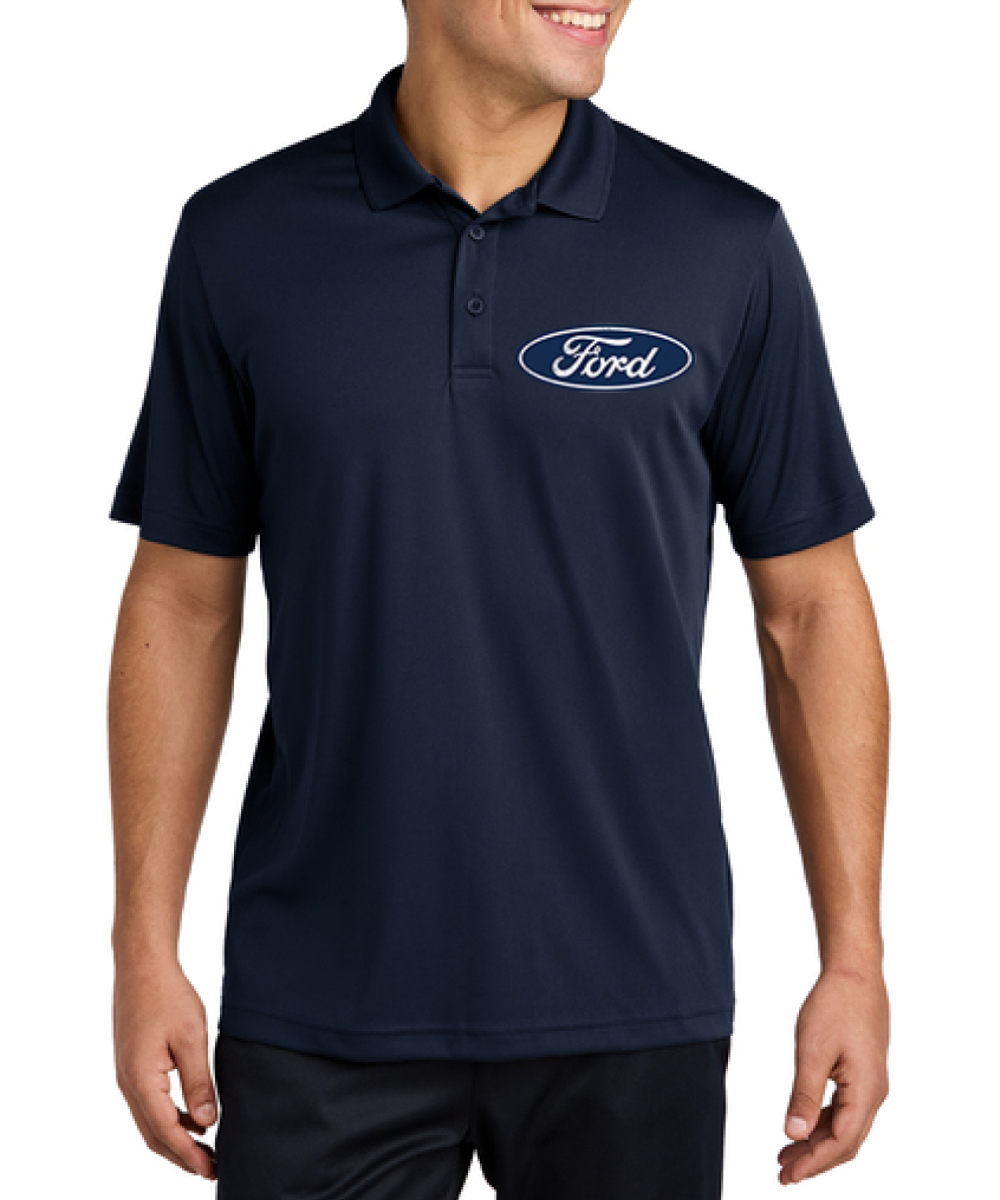 Classic Blue Ford Logo Emblem Cars and Trucks Men's Polo Shirts - Picture 7 of 17