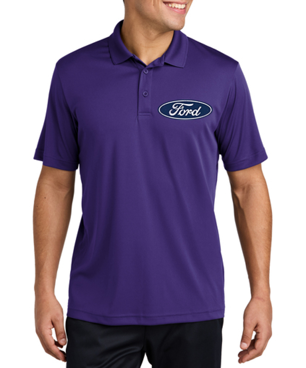 Classic Blue Ford Logo Emblem Cars and Trucks Men's Polo Shirts - Picture 8 of 17