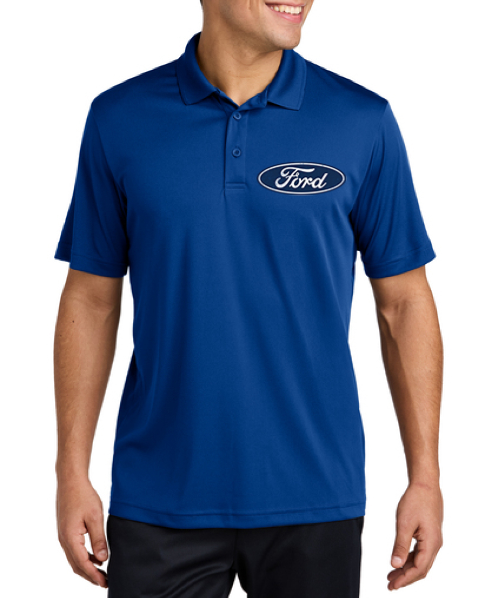 Classic Blue Ford Logo Emblem Cars and Trucks Men's Polo Shirts - Picture 10 of 17