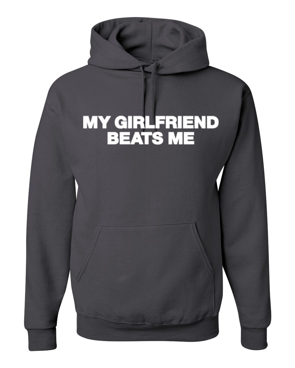 My Girlfriend Beats Me Funny Husband Wife Unisex Hoodie Sweatshirt - Picture 4 of 27