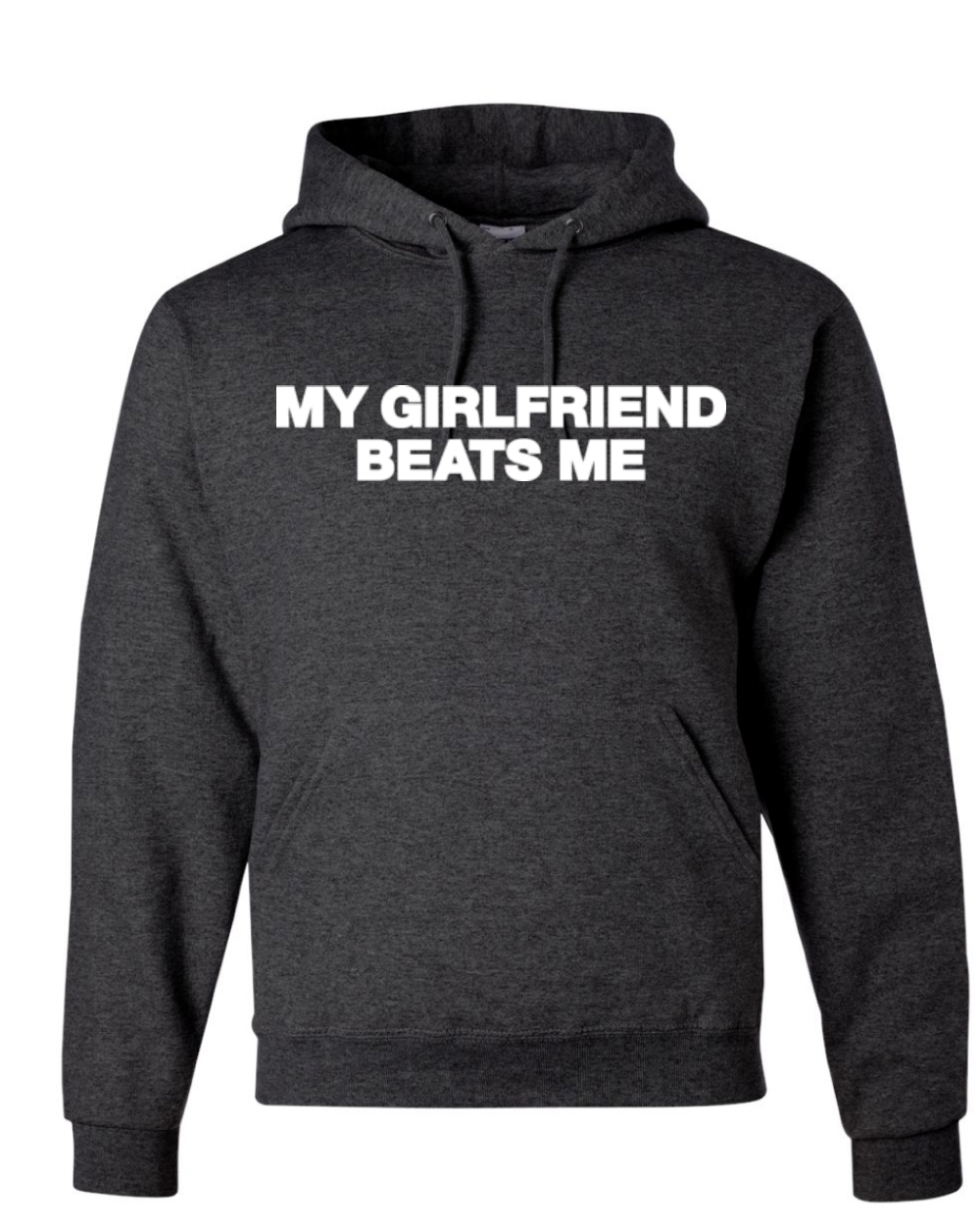 My Girlfriend Beats Me Funny Husband Wife Unisex Hoodie Sweatshirt - Picture 7 of 27