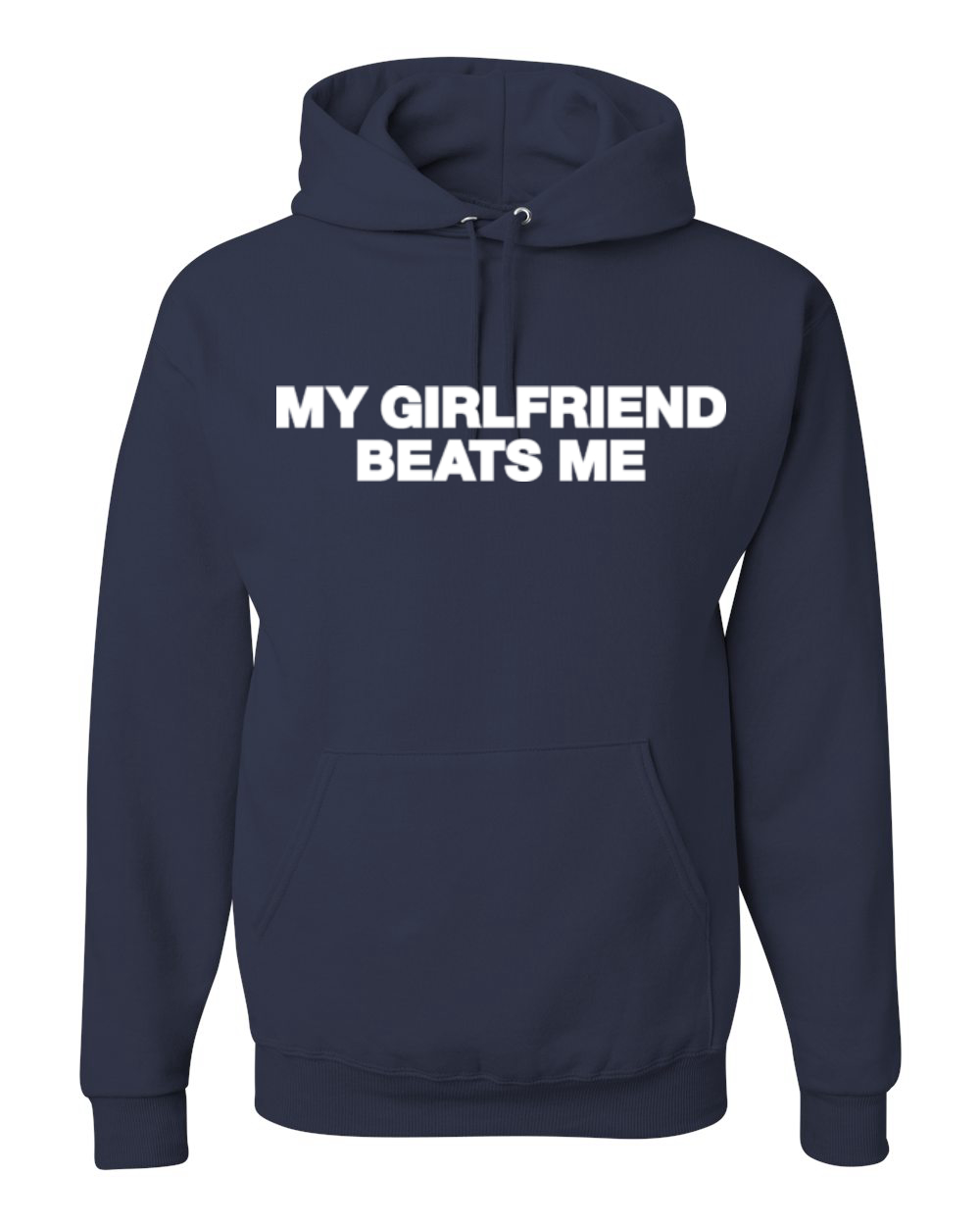 My Girlfriend Beats Me Funny Husband Wife Unisex Hoodie Sweatshirt - Picture 12 of 27