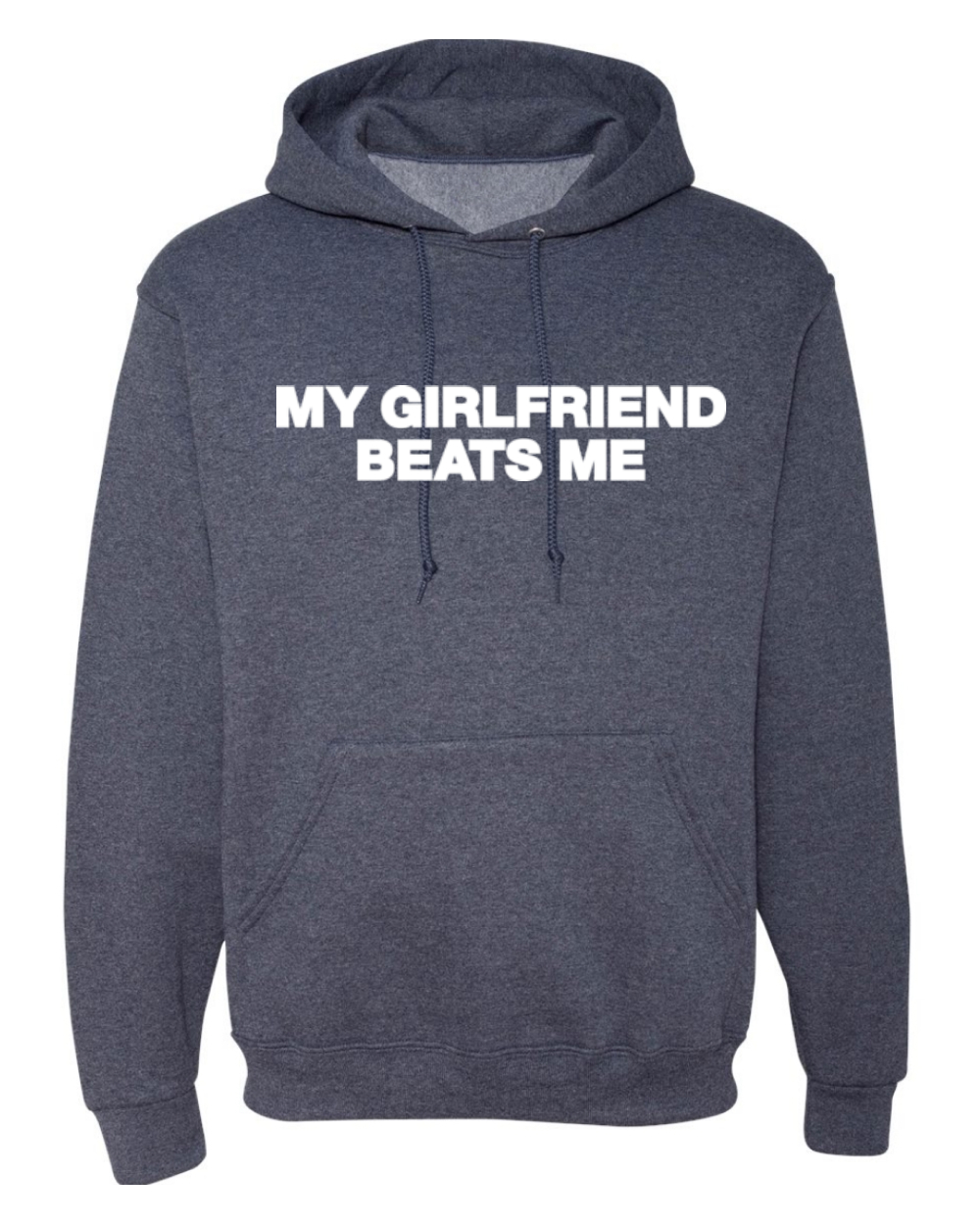 My Girlfriend Beats Me Funny Husband Wife Unisex Hoodie Sweatshirt - Picture 19 of 27