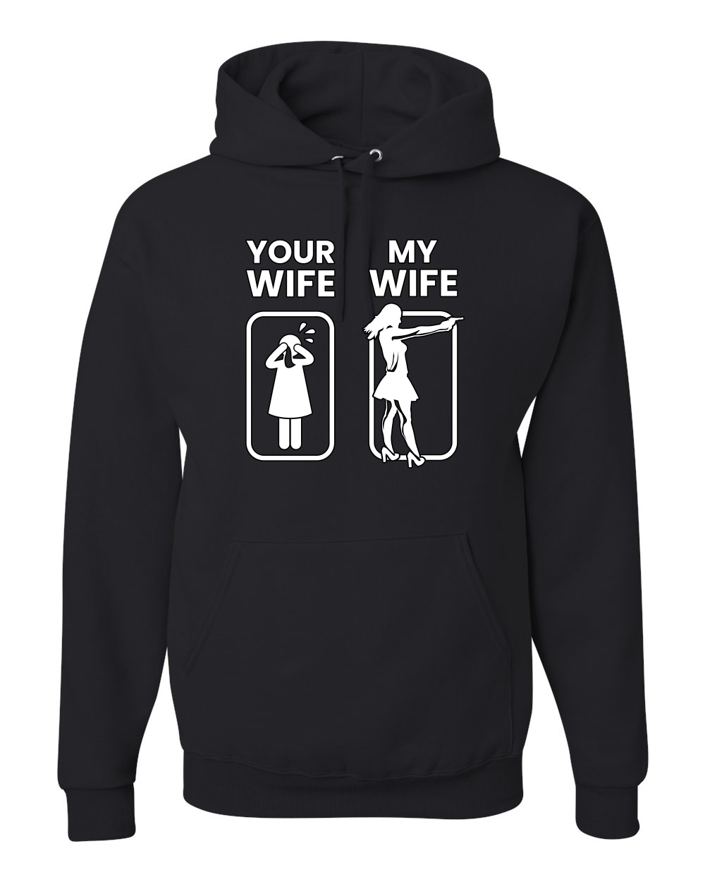 Your Wife VS My Wife Funny Super Hero Unisex Sudadera con Capucha Sudadera - Imagen 3 de 27