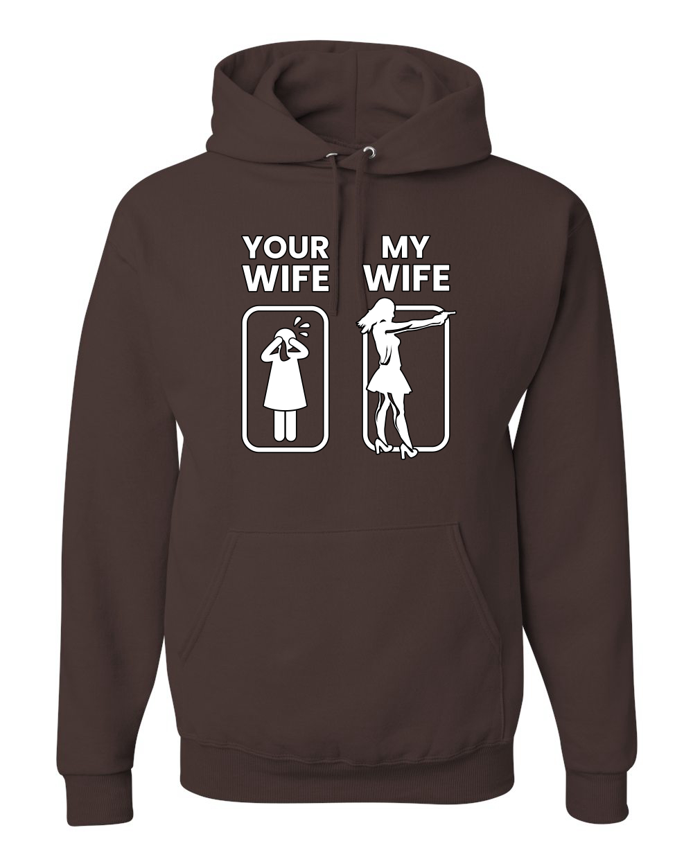 Your Wife VS My Wife Funny Super Hero Unisex Sudadera con Capucha Sudadera - Imagen 21 de 27