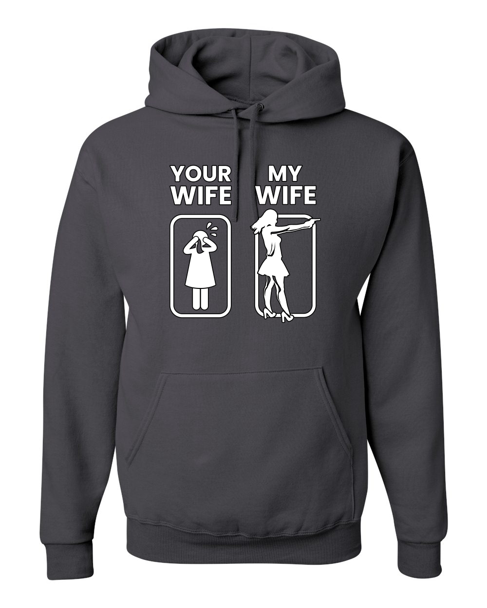 Your Wife VS My Wife Funny Super Hero Unisex Sudadera con Capucha Sudadera - Imagen 4 de 27