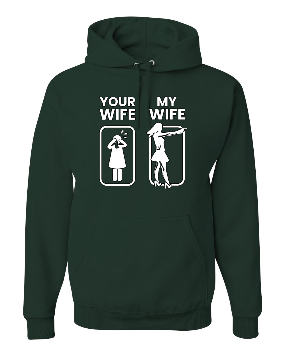 Your Wife VS My Wife Funny Super Hero Unisex Sudadera con Capucha Sudadera - Imagen 5 de 27
