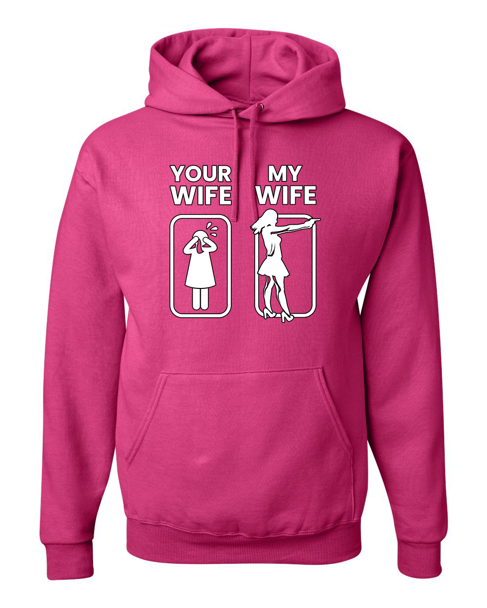 Your Wife VS My Wife Funny Super Hero Unisex Sudadera con Capucha Sudadera - Imagen 6 de 27