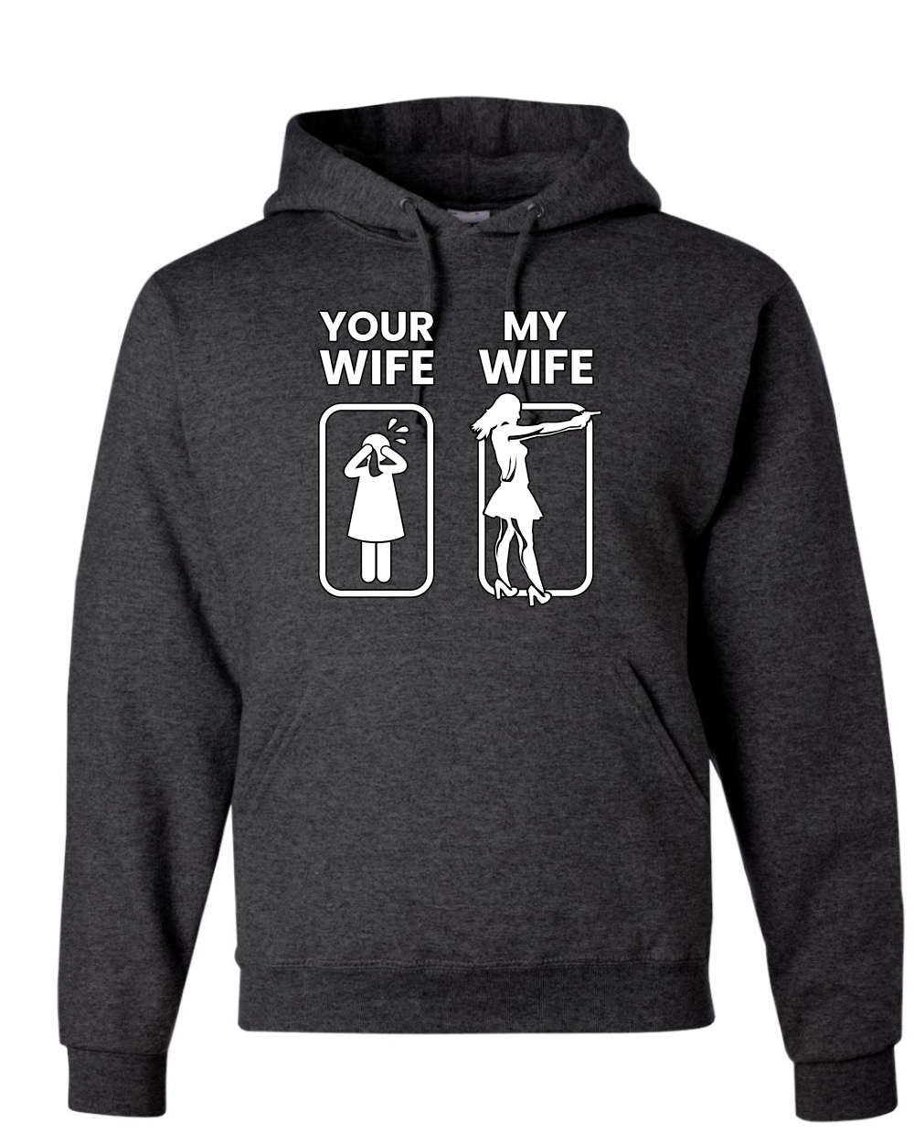 Your Wife VS My Wife Funny Super Hero Unisex Sudadera con Capucha Sudadera - Imagen 7 de 27