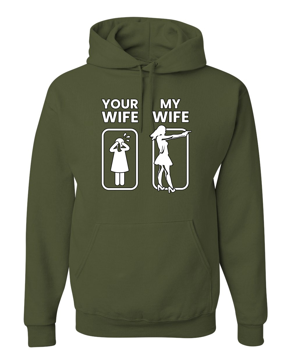 Your Wife VS My Wife Funny Super Hero Unisex Sudadera con Capucha Sudadera - Imagen 24 de 27