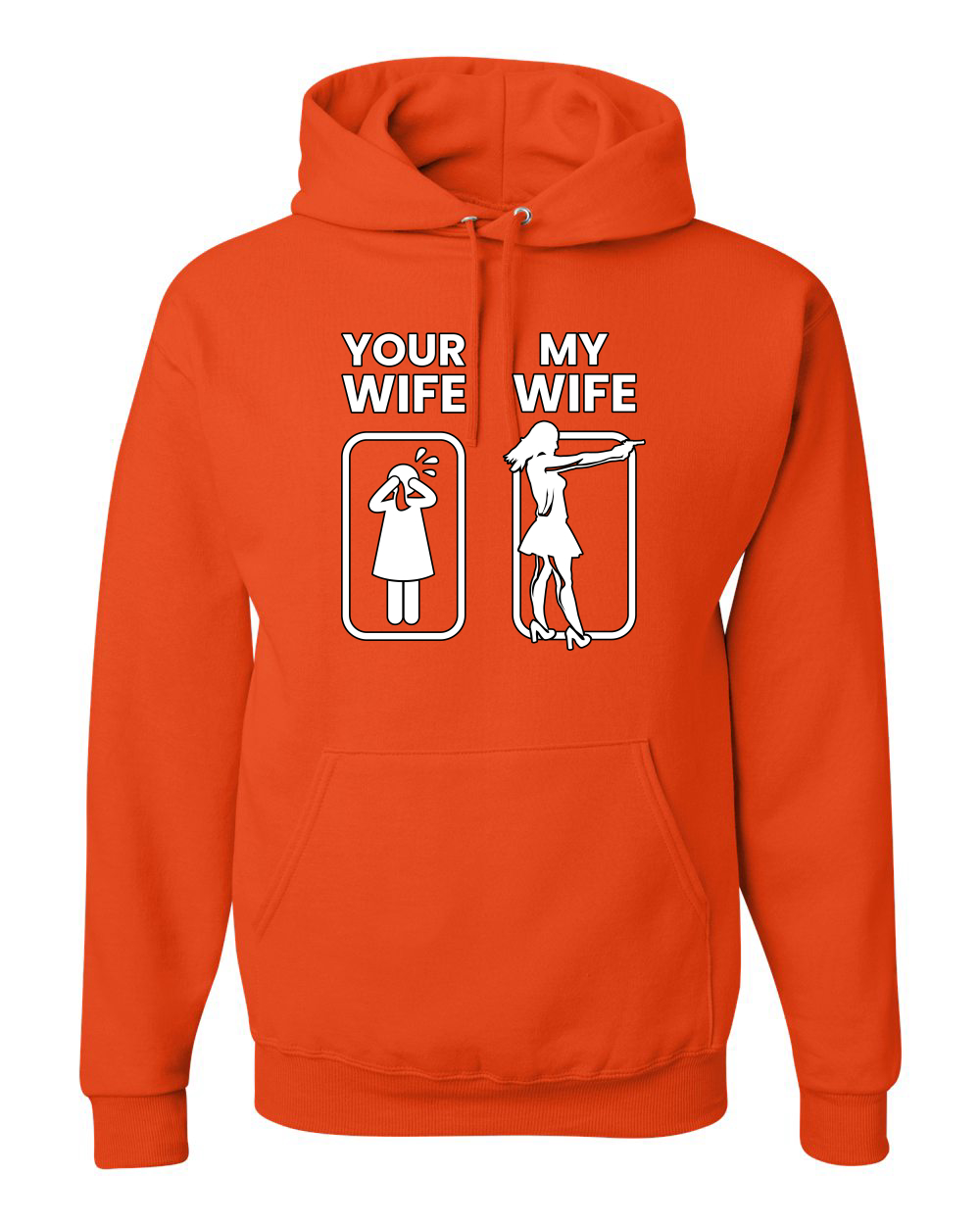 Your Wife VS My Wife Funny Super Hero Unisex Sudadera con Capucha Sudadera - Imagen 14 de 27