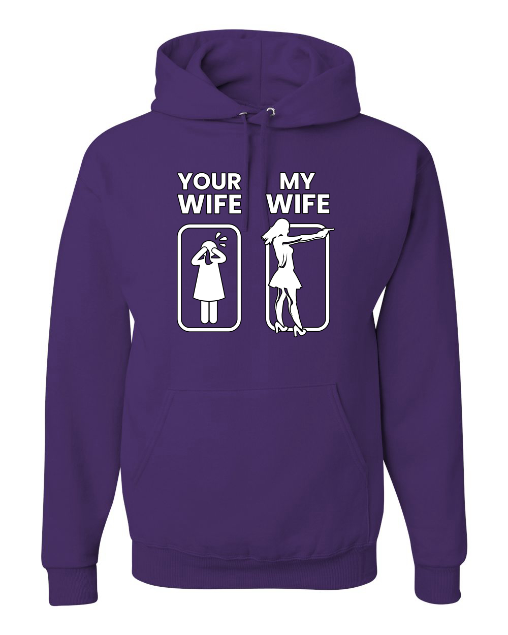 Your Wife VS My Wife Funny Super Hero Unisex Sudadera con Capucha Sudadera - Imagen 15 de 27