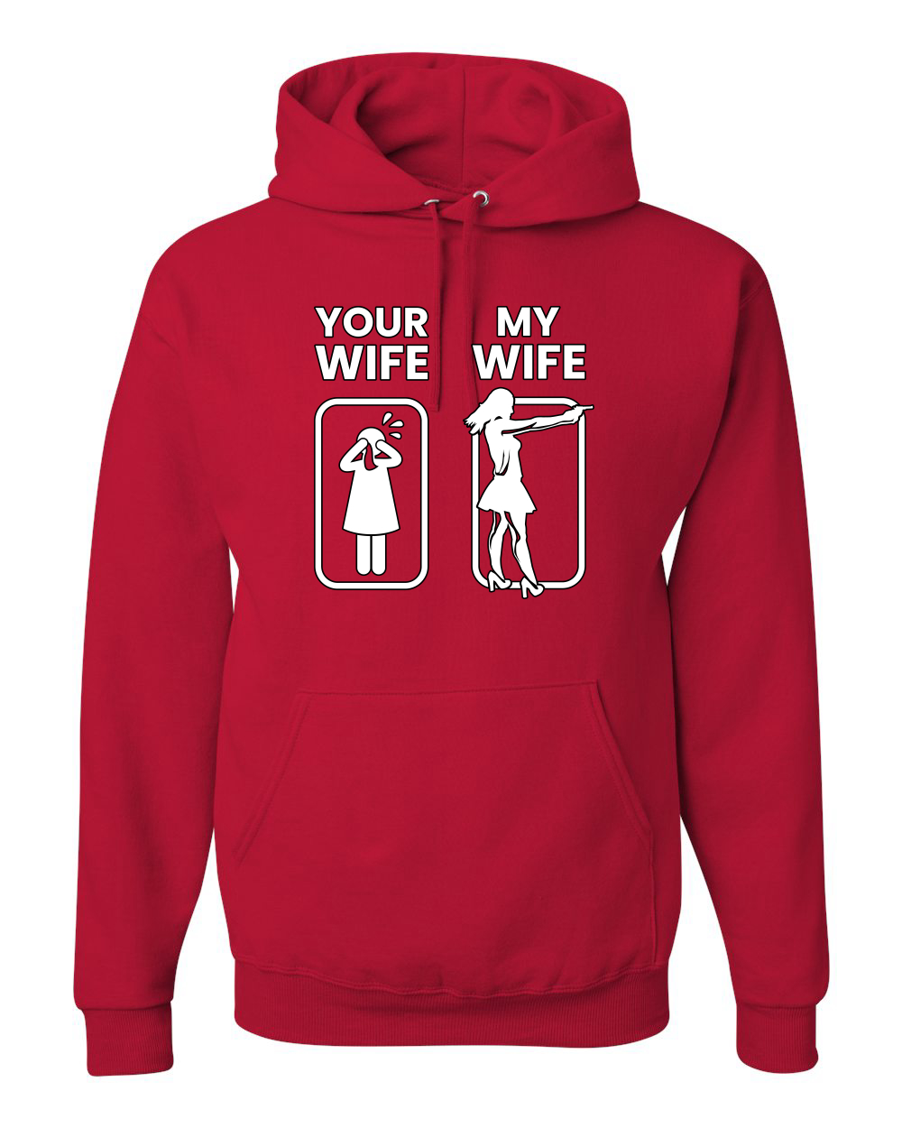 Your Wife VS My Wife Funny Super Hero Unisex Sudadera con Capucha Sudadera - Imagen 16 de 27