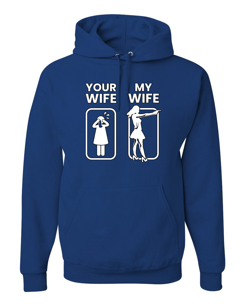 Your Wife VS My Wife Funny Super Hero Unisex Sudadera con Capucha Sudadera - Imagen 17 de 27