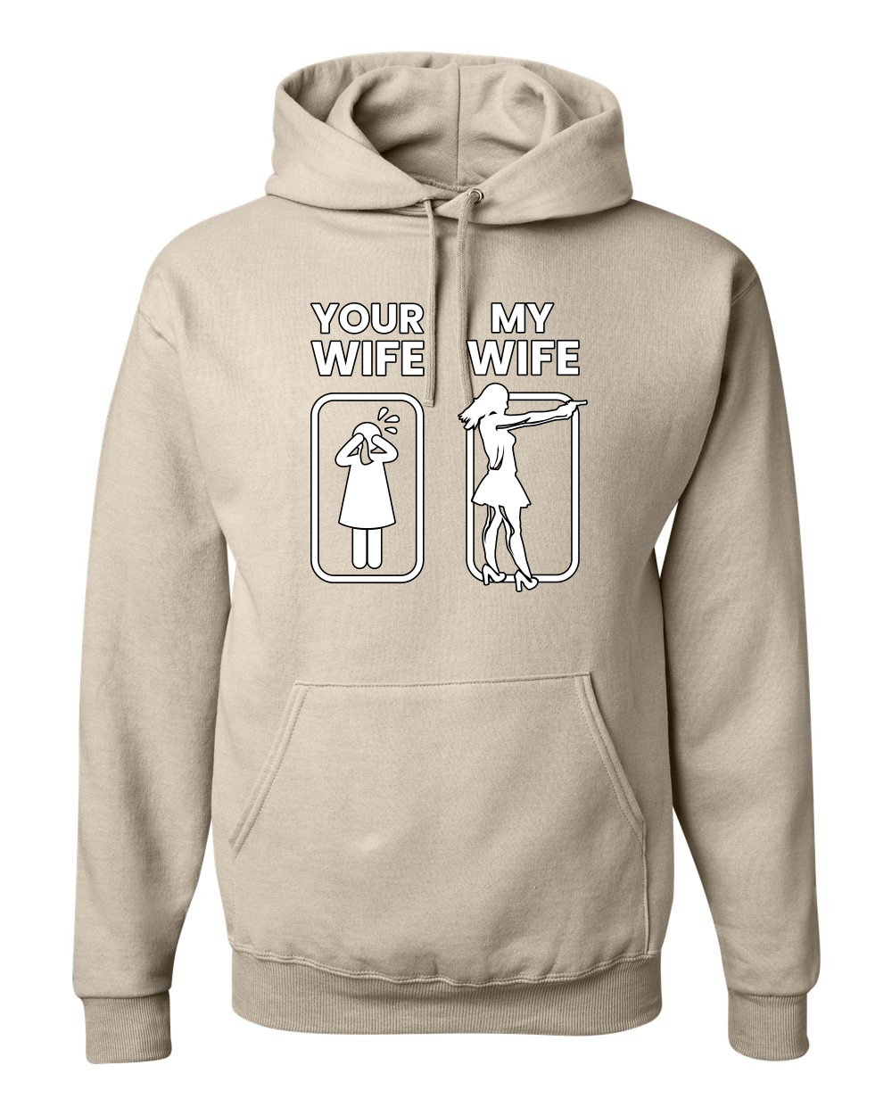 Your Wife VS My Wife Funny Super Hero Unisex Sudadera con Capucha Sudadera - Imagen 25 de 27
