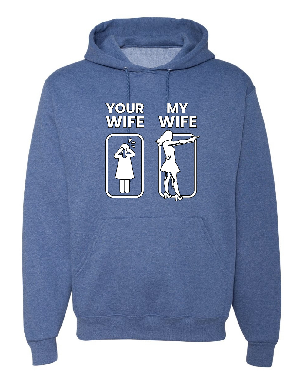 Your Wife VS My Wife Funny Super Hero Unisex Sudadera con Capucha Sudadera - Imagen 18 de 27
