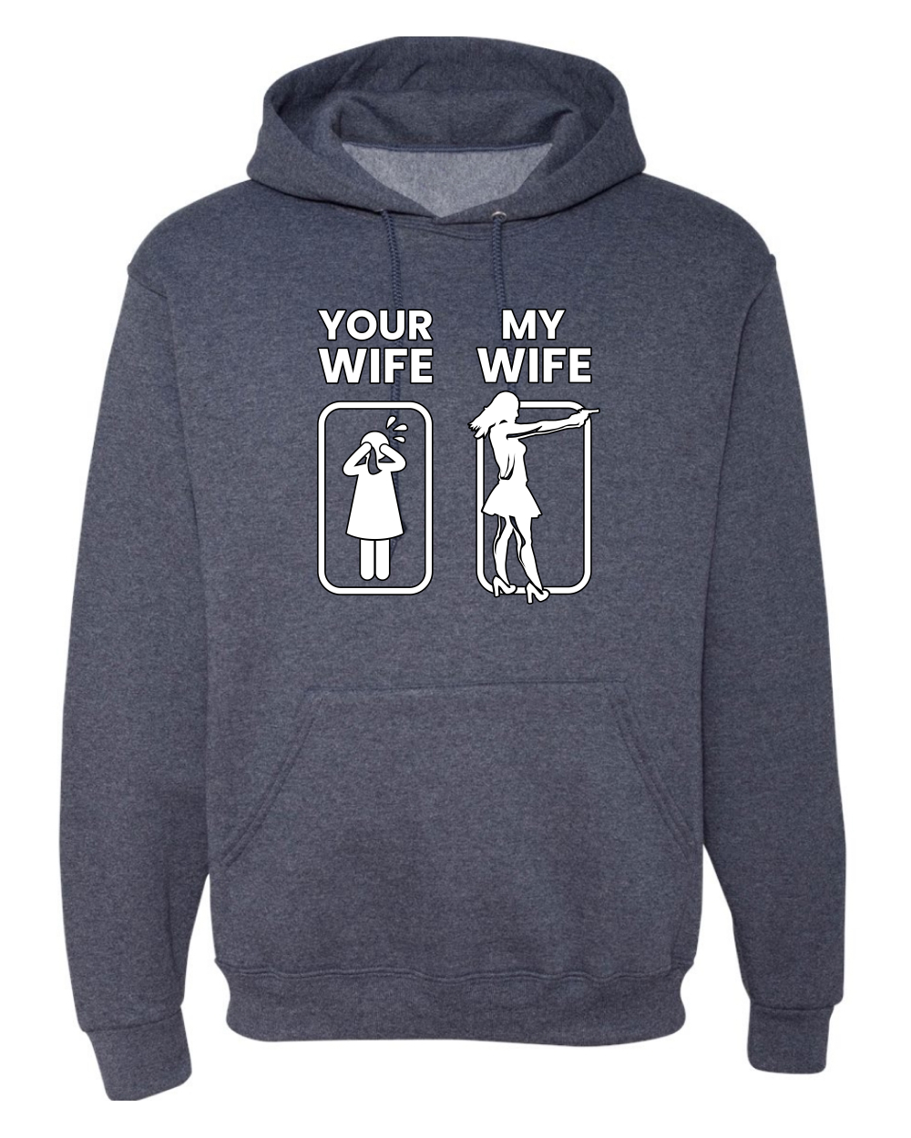 Your Wife VS My Wife Funny Super Hero Unisex Sudadera con Capucha Sudadera - Imagen 19 de 27
