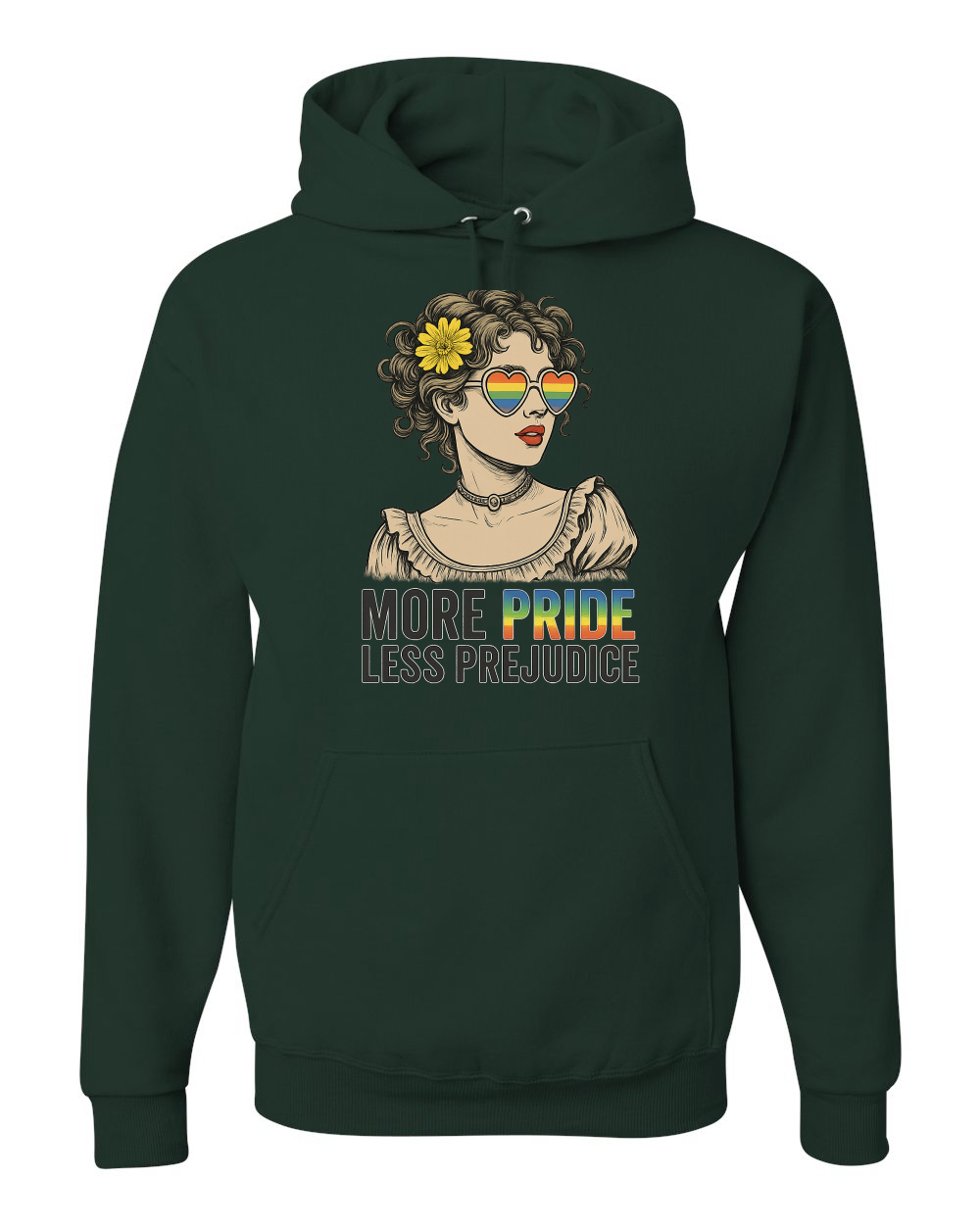 More Pride Less Prejudice LGBT Pride Month Rainbow Unisex Sudadera con Capucha Sudadera - Imagen 5 de 28