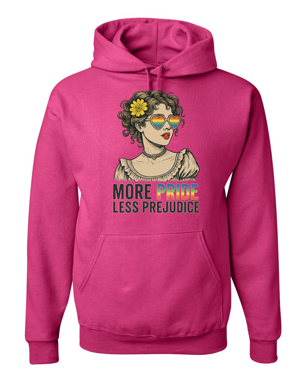 More Pride Less Prejudice LGBT Pride Month Rainbow Unisex Sudadera con Capucha Sudadera - Imagen 6 de 28