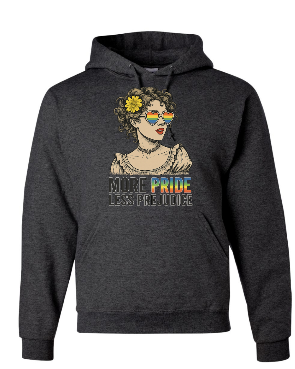 More Pride Less Prejudice LGBT Pride Month Rainbow Unisex Sudadera con Capucha Sudadera - Imagen 7 de 28