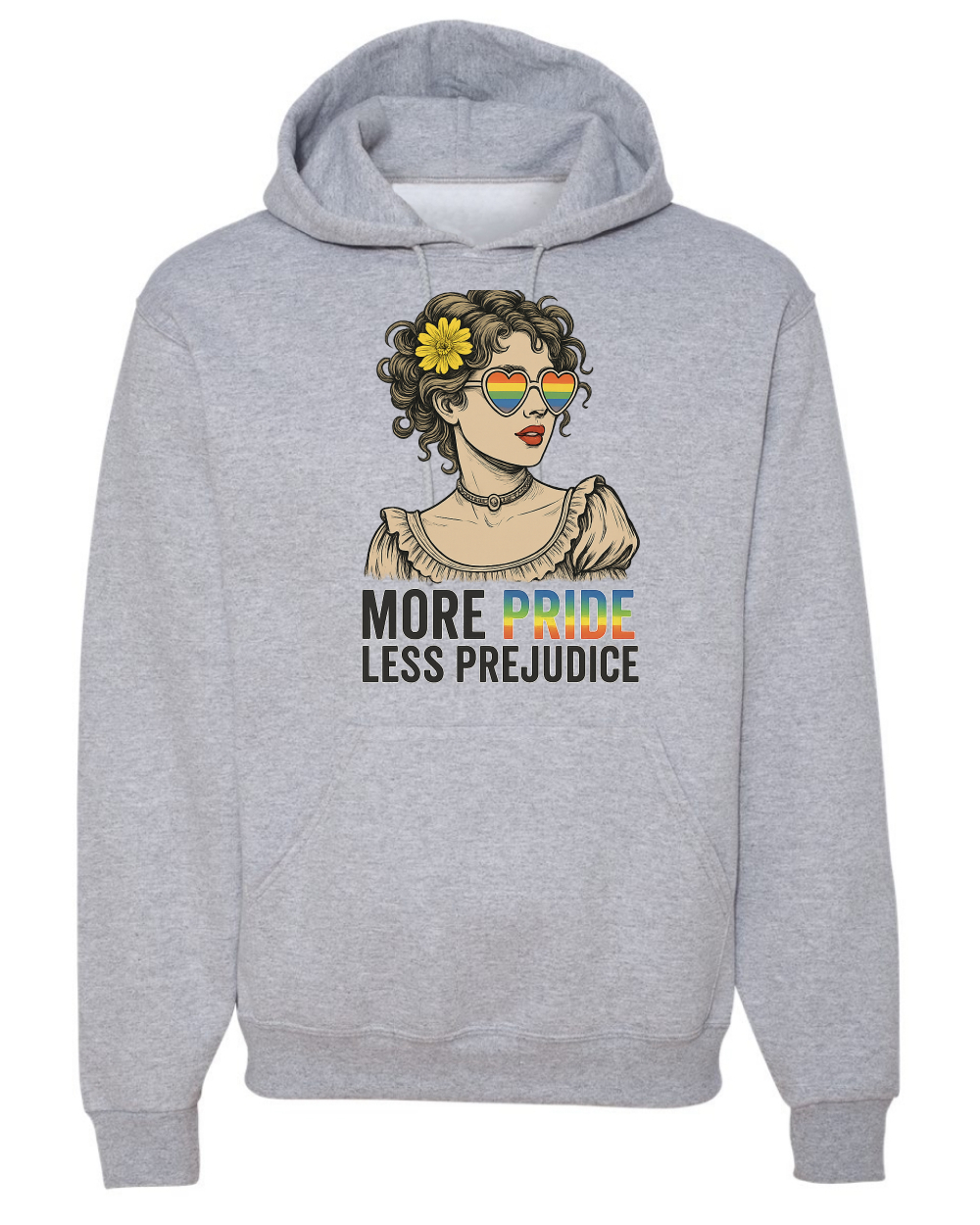 More Pride Less Prejudice LGBT Pride Month Rainbow Unisex Sudadera con Capucha Sudadera - Imagen 8 de 28
