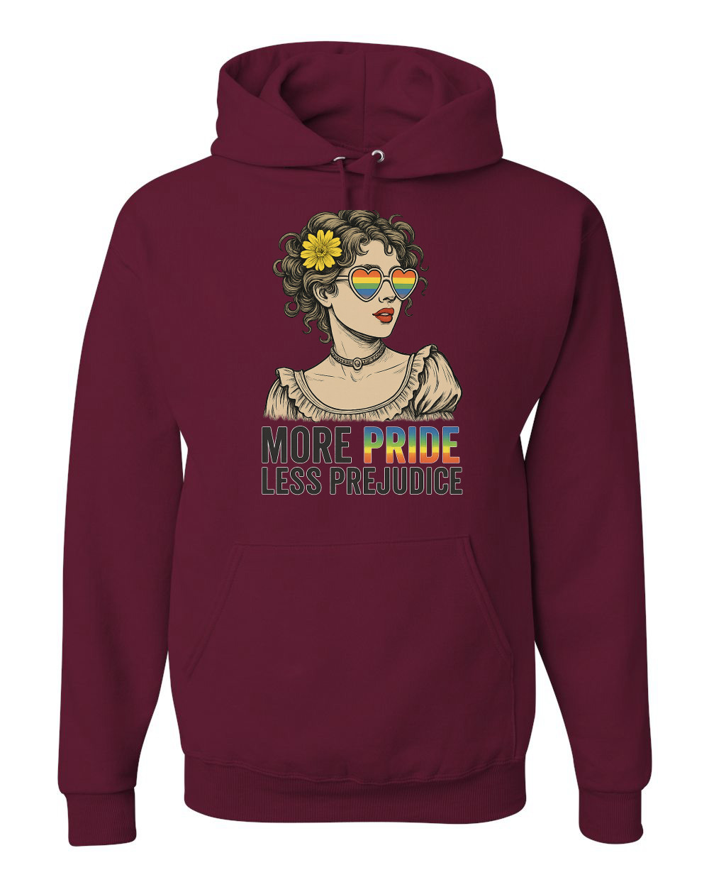 More Pride Less Prejudice LGBT Pride Month Rainbow Unisex Sudadera con Capucha Sudadera - Imagen 11 de 28