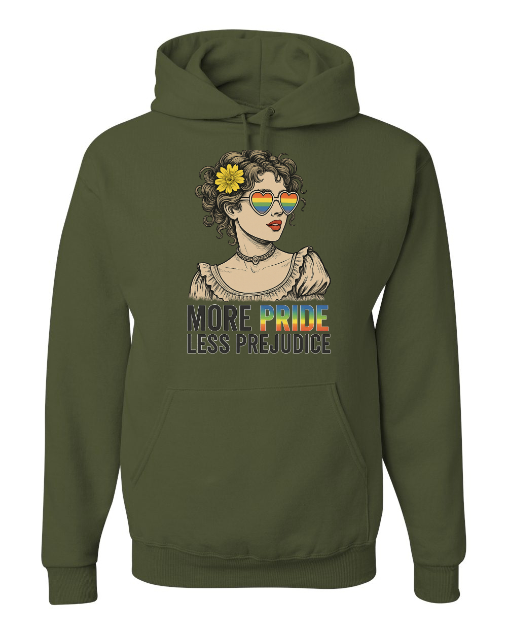 More Pride Less Prejudice LGBT Pride Month Rainbow Unisex Sudadera con Capucha Sudadera - Imagen 25 de 28