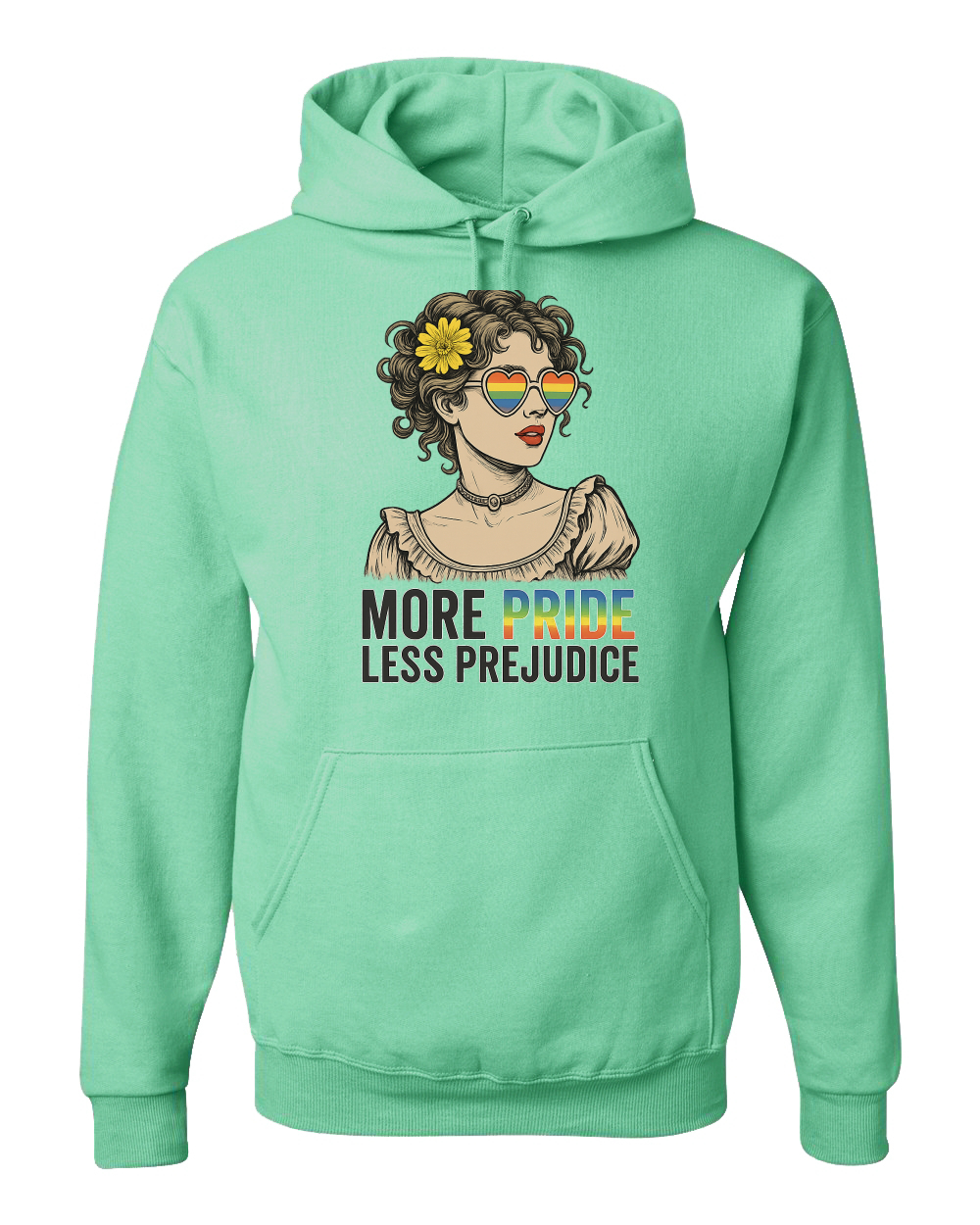 More Pride Less Prejudice LGBT Pride Month Rainbow Unisex Sudadera con Capucha Sudadera - Imagen 24 de 28