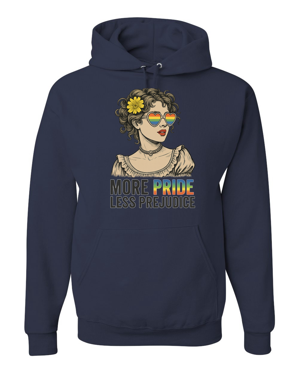 More Pride Less Prejudice LGBT Pride Month Rainbow Unisex Sudadera con Capucha Sudadera - Imagen 12 de 28