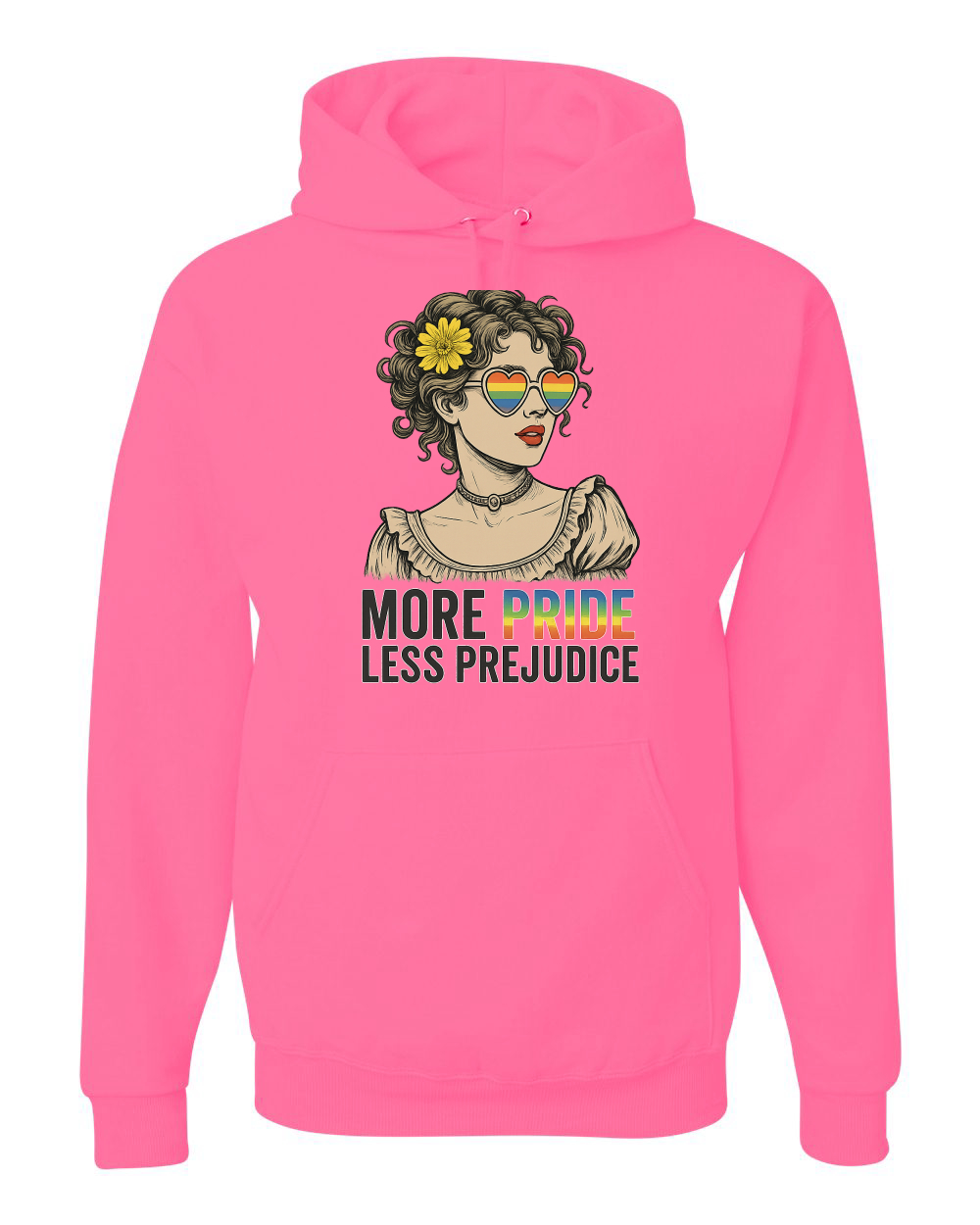 More Pride Less Prejudice LGBT Pride Month Rainbow Unisex Sudadera con Capucha Sudadera - Imagen 13 de 28