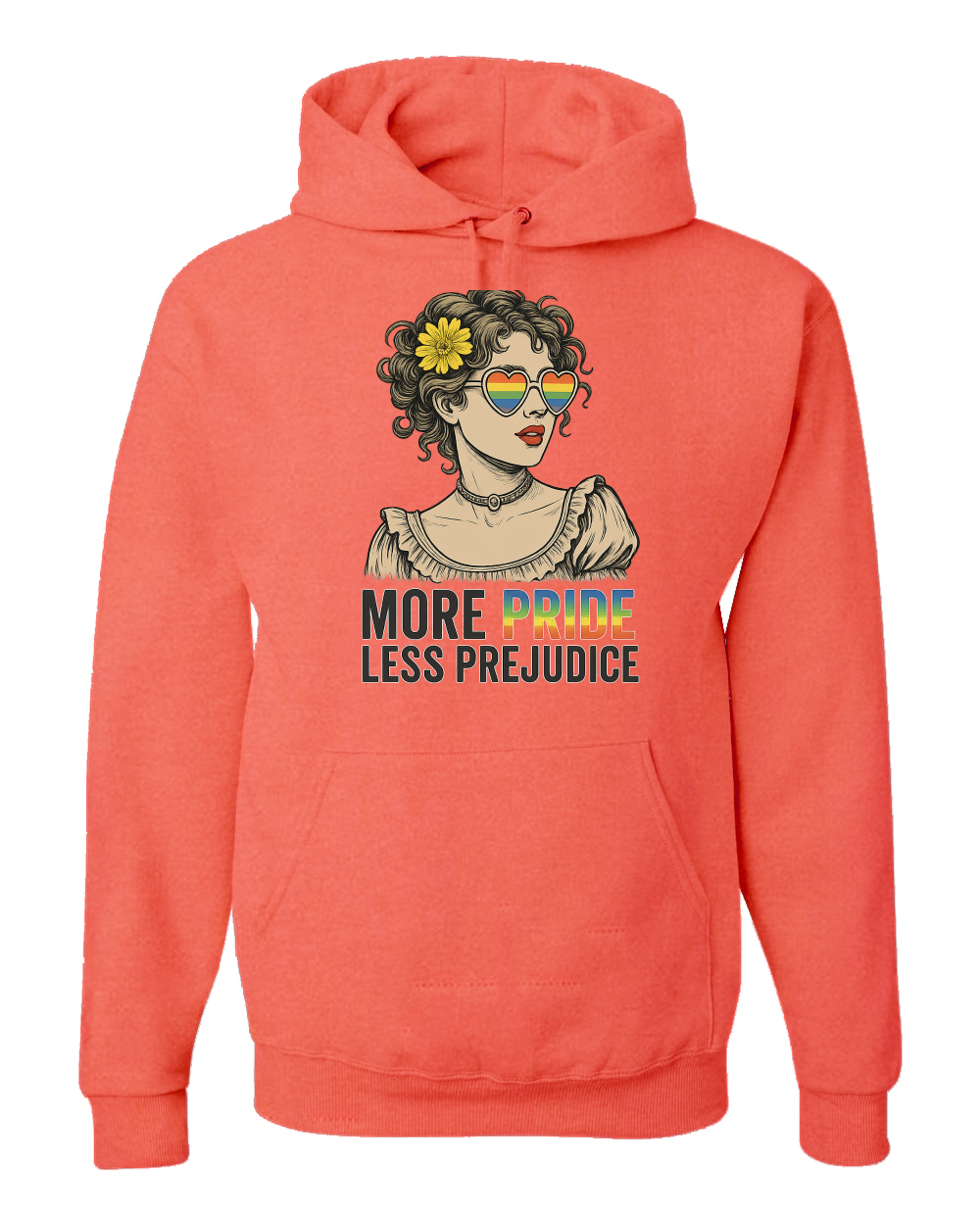 More Pride Less Prejudice LGBT Pride Month Rainbow Unisex Sudadera con Capucha Sudadera - Imagen 27 de 28
