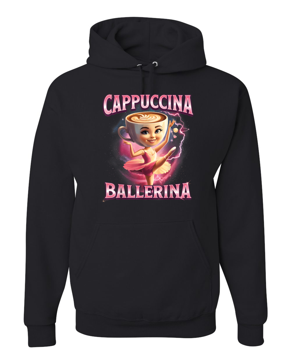 Cappuccina Bailarina Divertida Bailarina Café Rot Divertida Sudadera con Capucha - Imagen 3 de 28