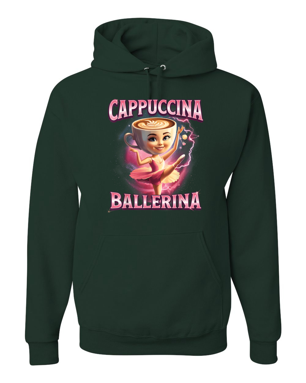 Cappuccina Bailarina Divertida Bailarina Café Rot Divertida Sudadera con Capucha - Imagen 5 de 28