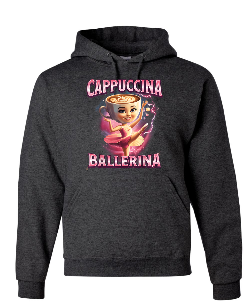 Cappuccina Bailarina Divertida Bailarina Café Rot Divertida Sudadera con Capucha - Imagen 7 de 28