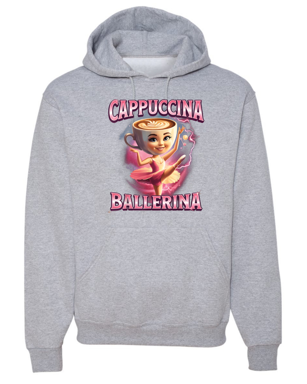 Cappuccina Bailarina Divertida Bailarina Café Rot Divertida Sudadera con Capucha - Imagen 8 de 28