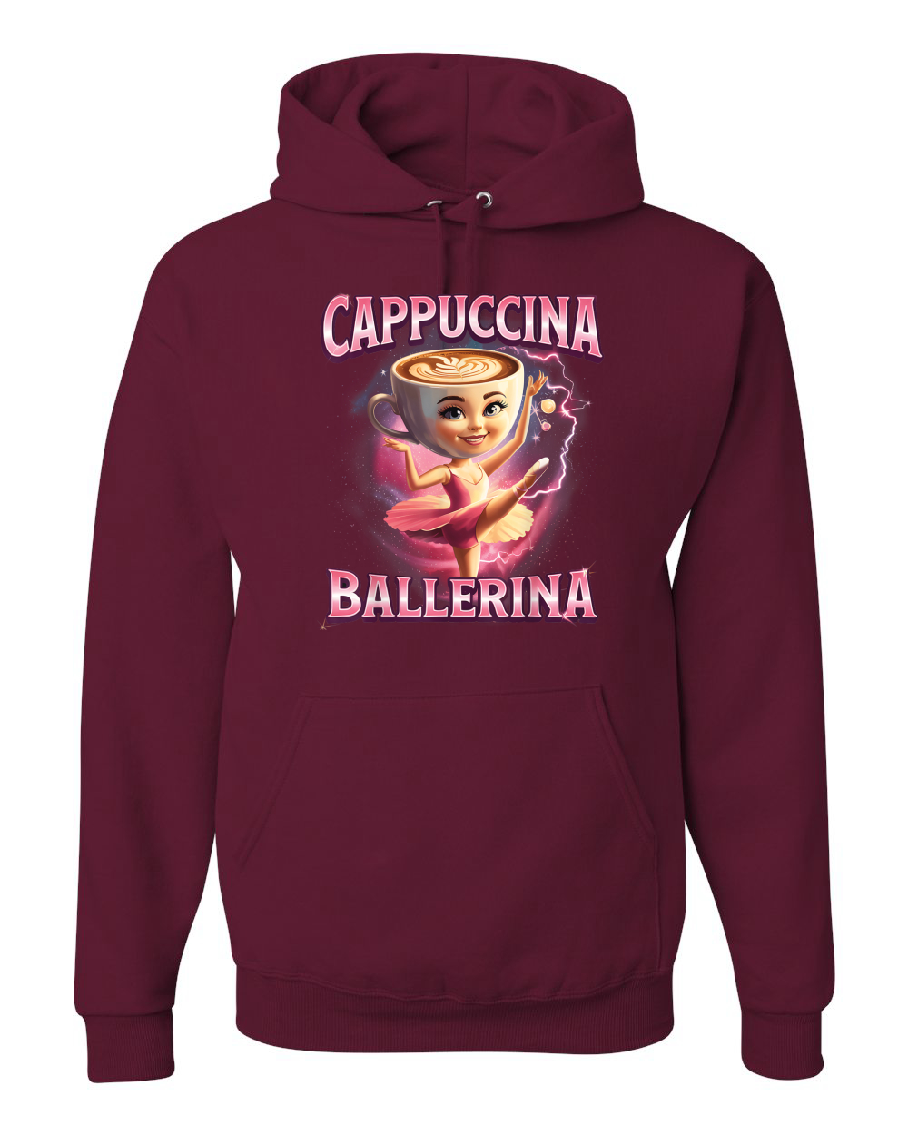 Cappuccina Bailarina Divertida Bailarina Café Rot Divertida Sudadera con Capucha - Imagen 11 de 28