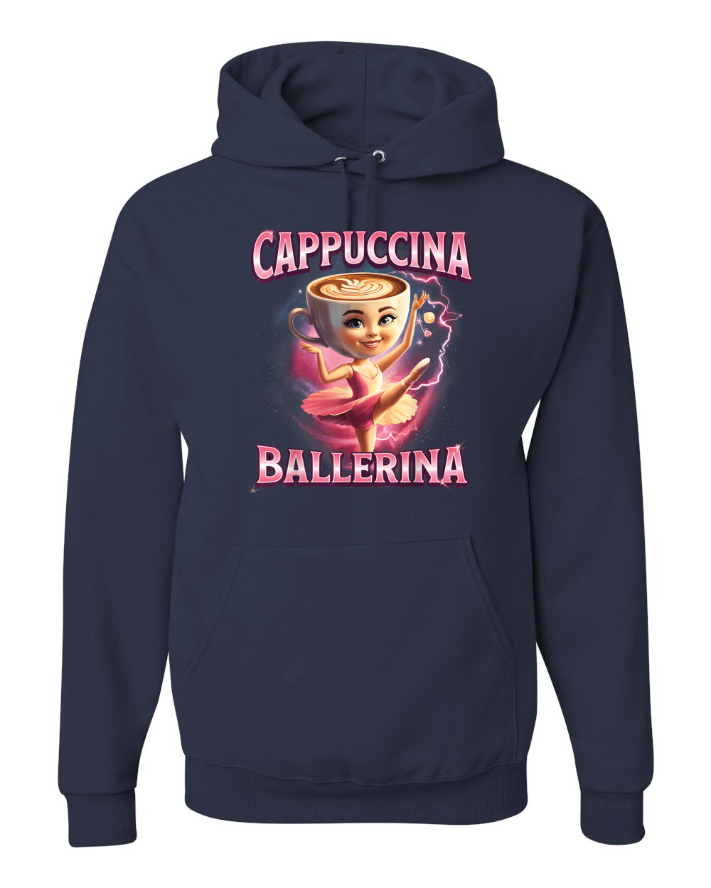 Cappuccina Bailarina Divertida Bailarina Café Rot Divertida Sudadera con Capucha - Imagen 12 de 28