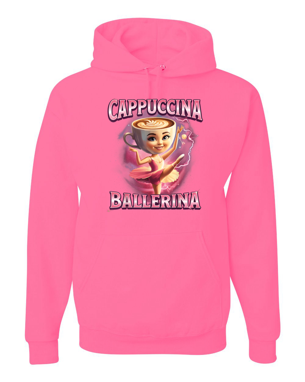 Cappuccina Bailarina Divertida Bailarina Café Rot Divertida Sudadera con Capucha - Imagen 13 de 28