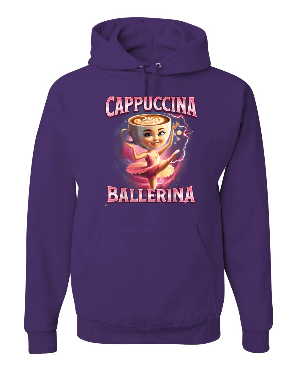 Cappuccina Bailarina Divertida Bailarina Café Rot Divertida Sudadera con Capucha - Imagen 15 de 28