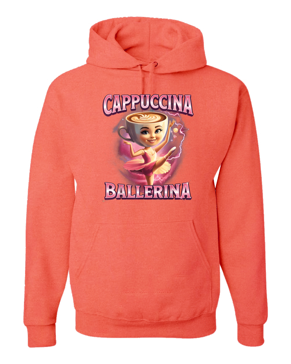 Cappuccina Bailarina Divertida Bailarina Café Rot Divertida Sudadera con Capucha - Imagen 27 de 28