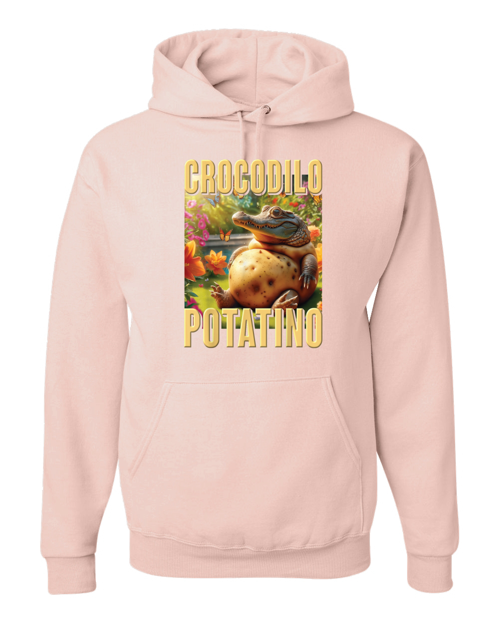 Sudadera con Capucha Crocodilo Potatino Divertida Cocodrilo Patata Brainrot Meme - Imagen 28 de 28