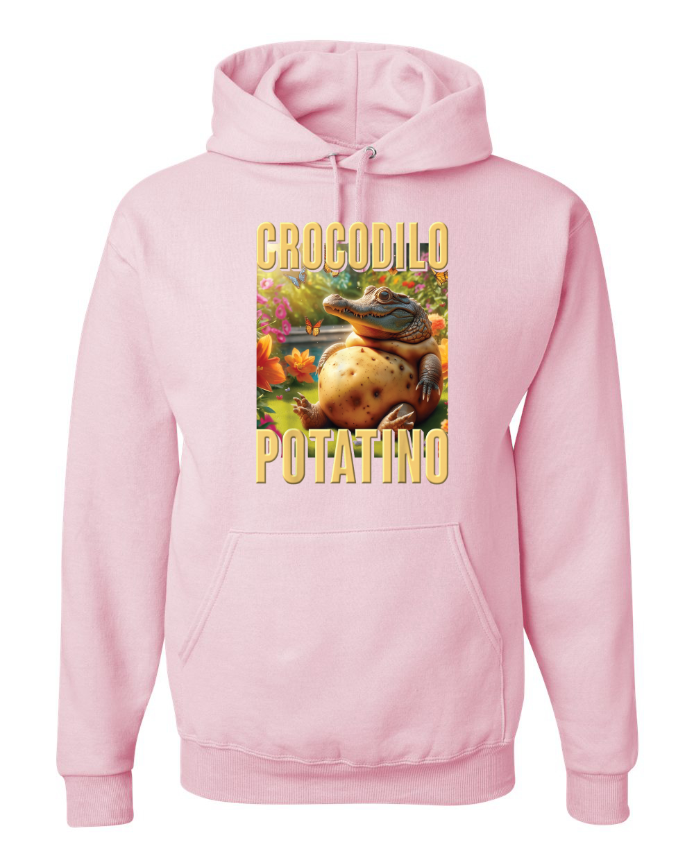 Sudadera con Capucha Crocodilo Potatino Divertida Cocodrilo Patata Brainrot Meme - Imagen 10 de 28