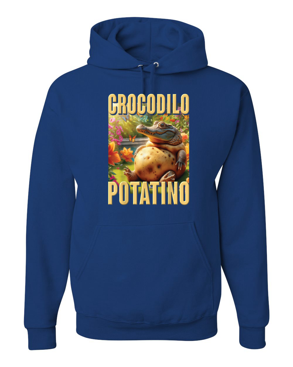 Sudadera con Capucha Crocodilo Potatino Divertida Cocodrilo Patata Brainrot Meme - Imagen 17 de 28