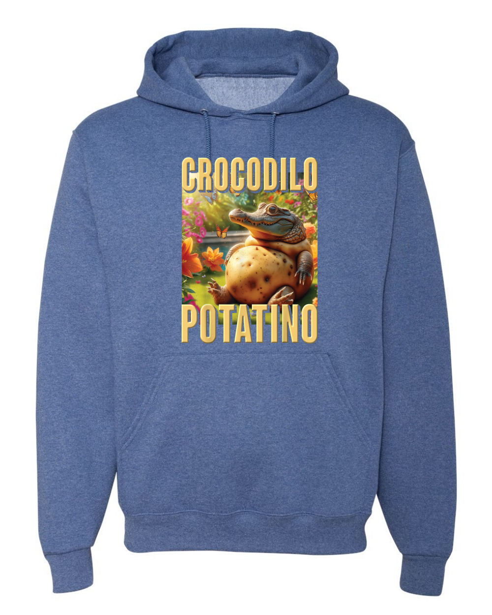 Sudadera con Capucha Crocodilo Potatino Divertida Cocodrilo Patata Brainrot Meme - Imagen 18 de 28