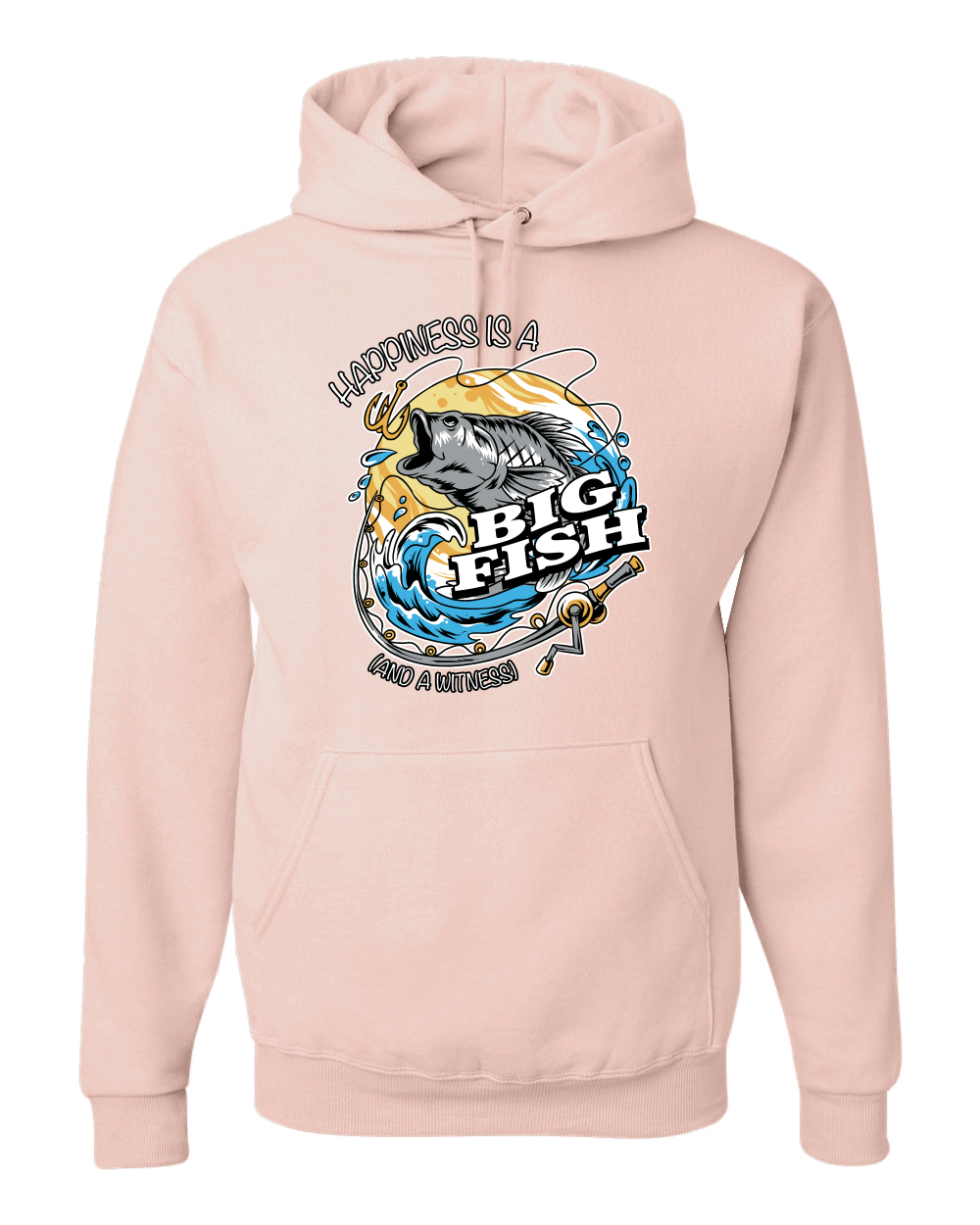 Sudadera con capucha divertida Happiness is a Big Fish and a Witness - Imagen 28 de 28