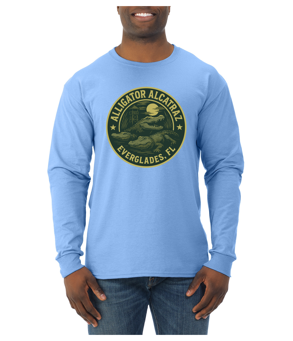 Camisa de manga larga Alligator Alcatraz Everglades Florida Swamp Adventure para hombre - Imagen 17 de 17